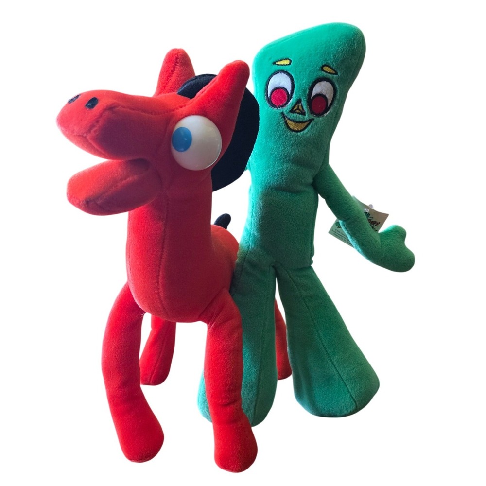 Vintage 2000 Nanco Gumby & Pokey Plush 15 inches Prema Toy CO.